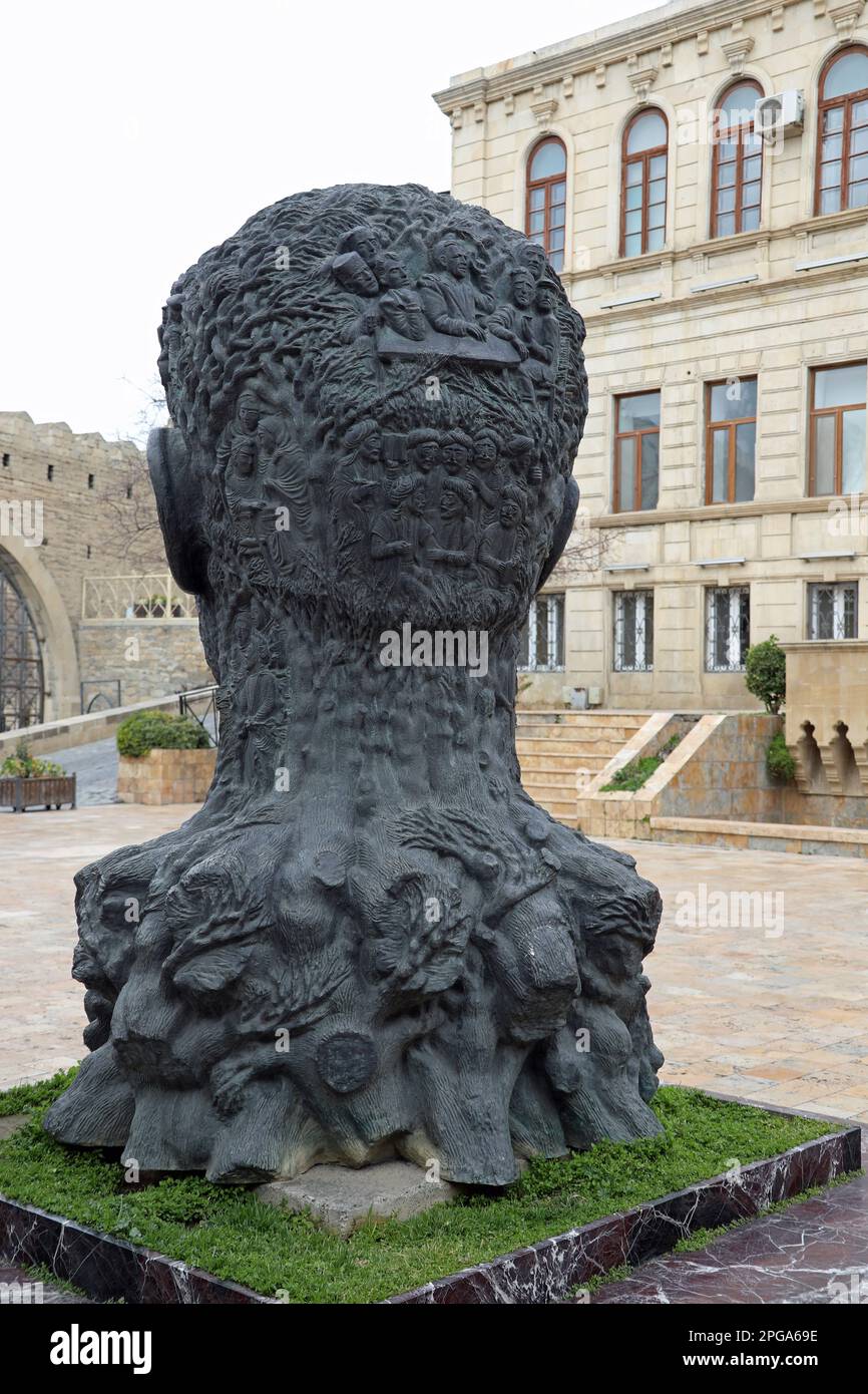 Vahid Monument in Baku Stock Photo