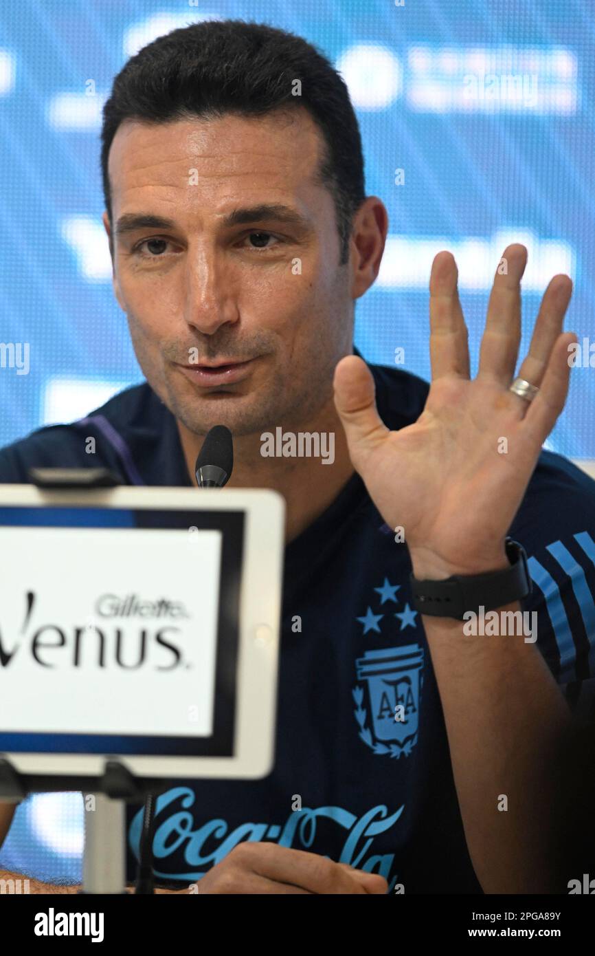 ARGENTINA Buenos Aires Ezeiza 21 March 2023 Head Coach Lionel ARGENTINA Buenos Aires Ezeiza 21 March 2023 Head Coach Lionel
