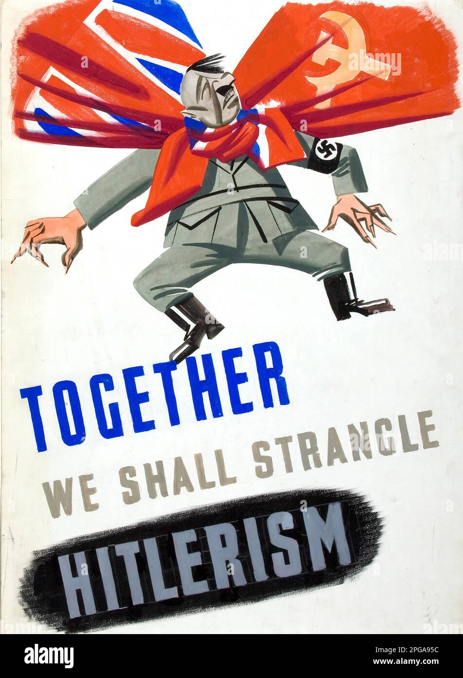 BRITISH WW2 PROPAGANDA POSTER about 1943 Stock Photo - Alamy