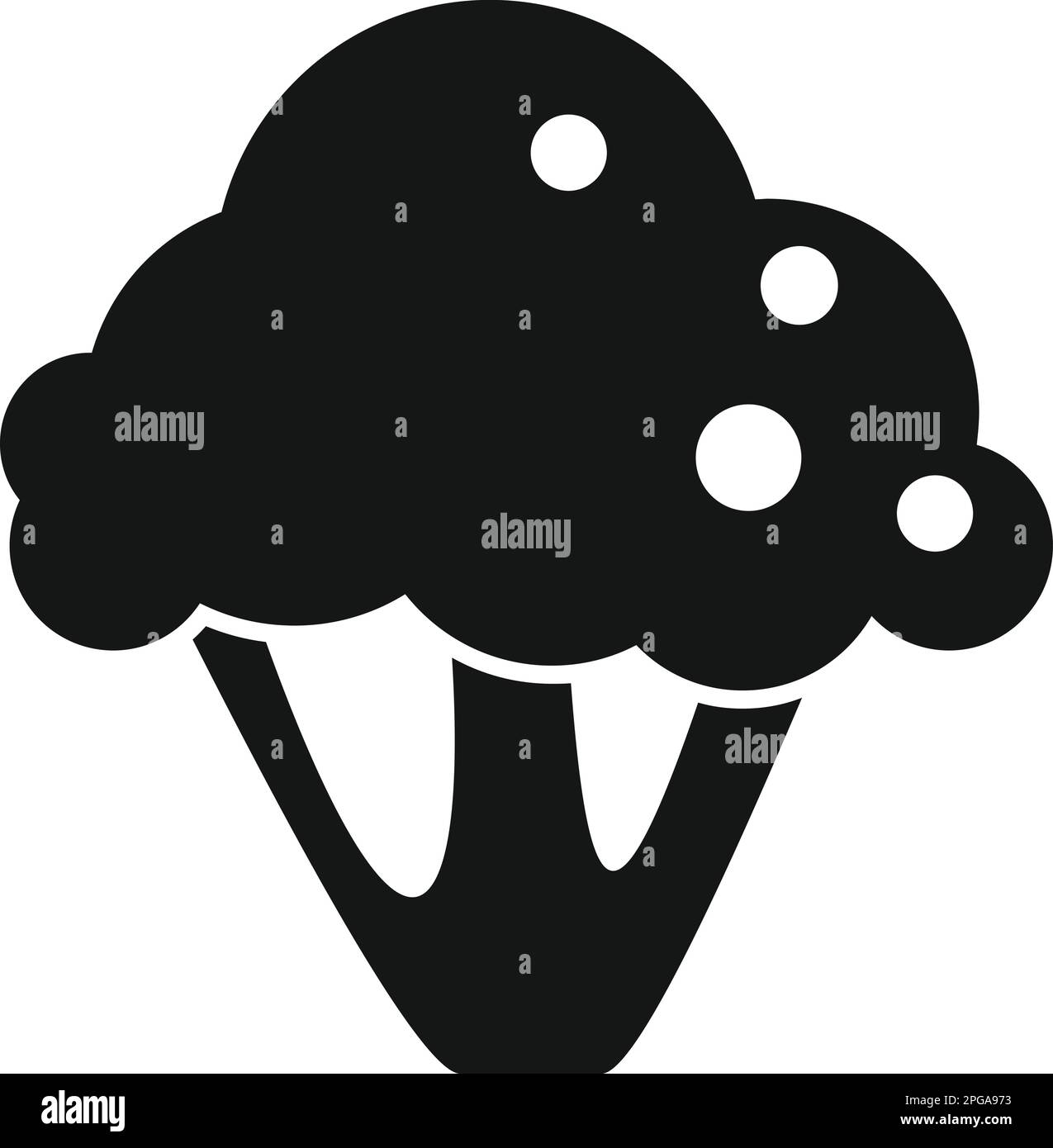 Broccoli icon simple vector. Food protein. Health nutrient Stock Vector