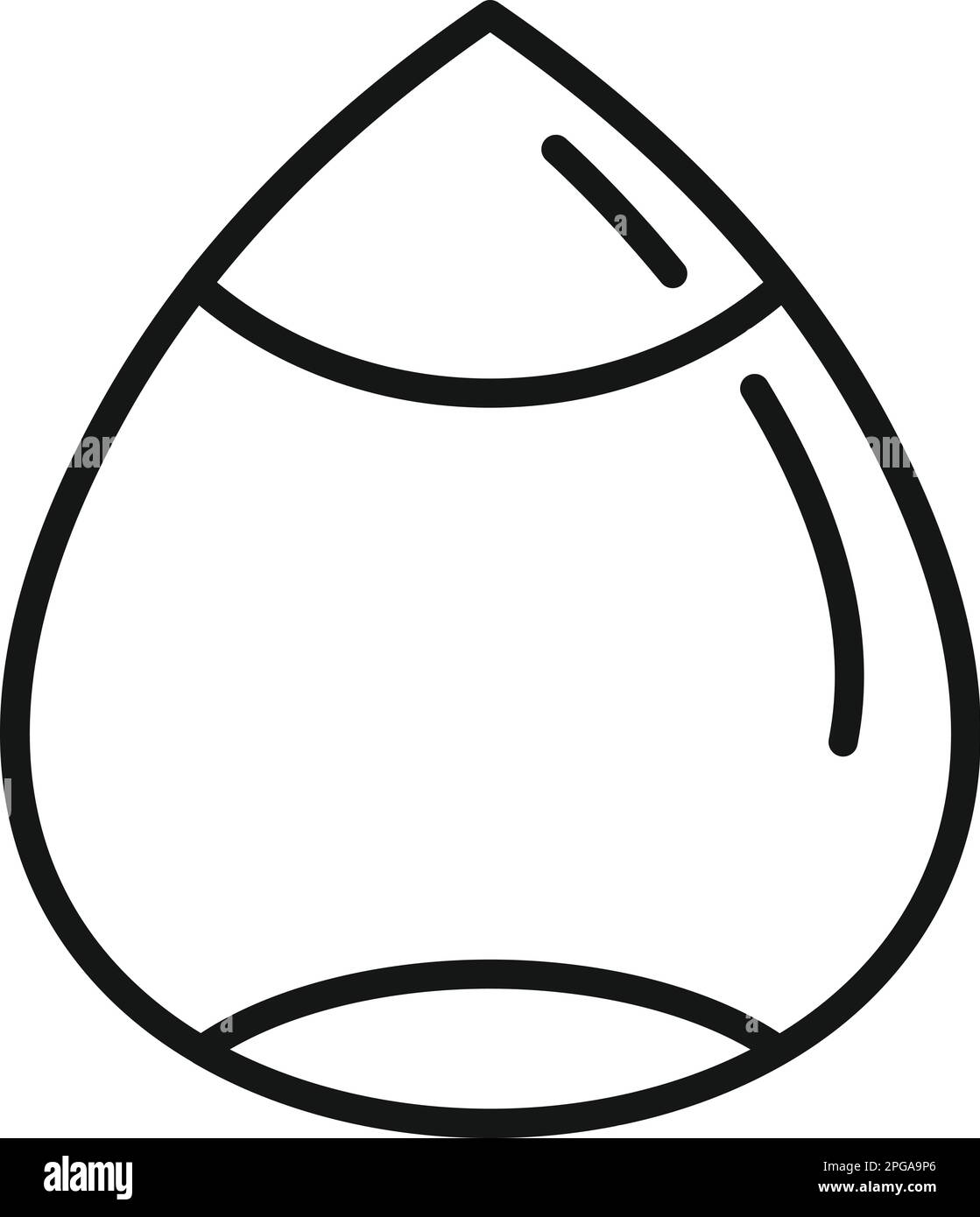 Nut icon outline vector. Food protein. Vitamin healthy Stock Vector ...