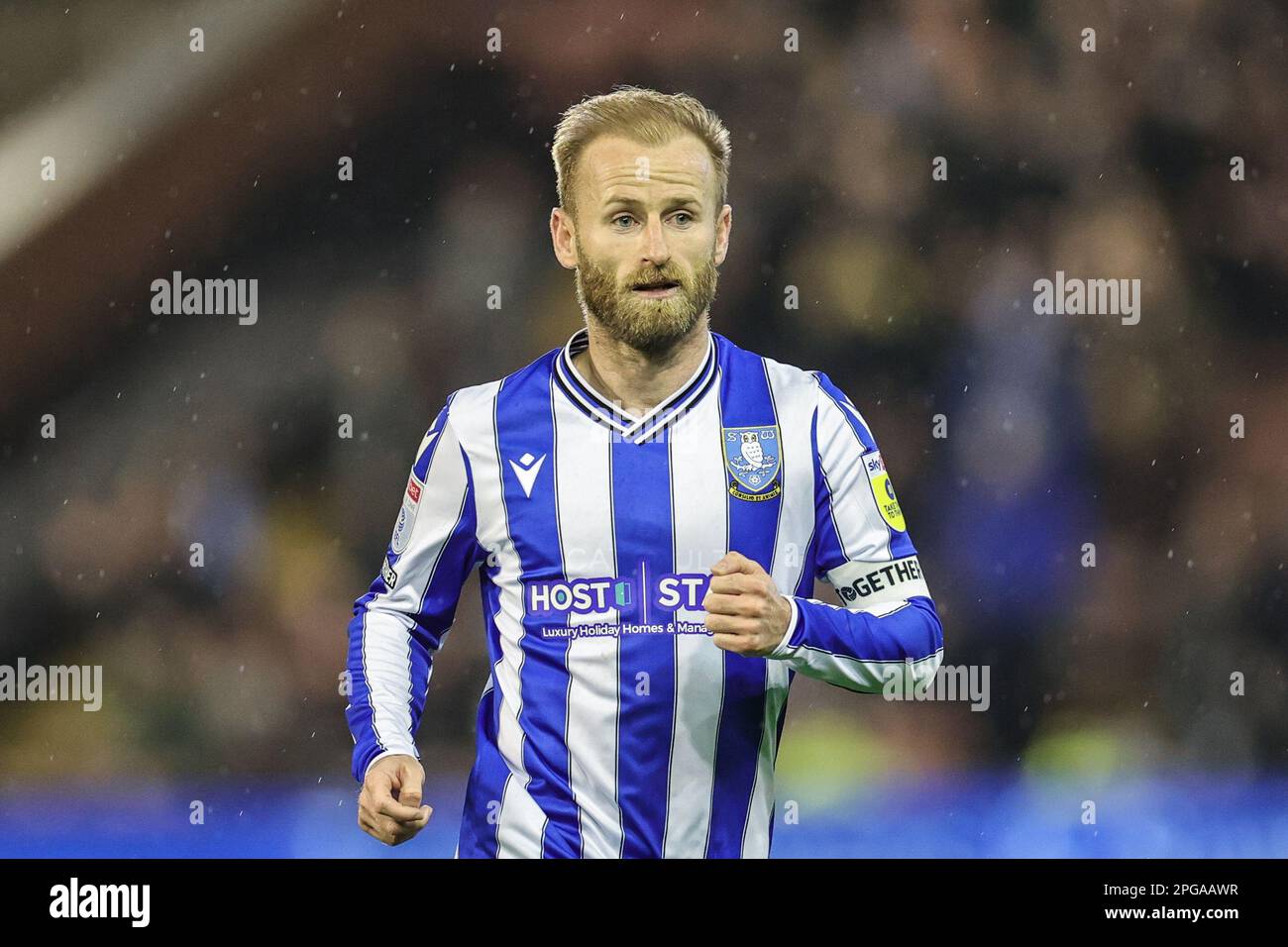 Barry Bannan #10 of Sheffield Wednesday during the Sky Bet League 1 match Barnsley vs Sheffield Wednesday at Oakwell, Barnsley, United Kingdom, 21st March 2023  (Photo by Mark Cosgrove/News Images) Stock Photo