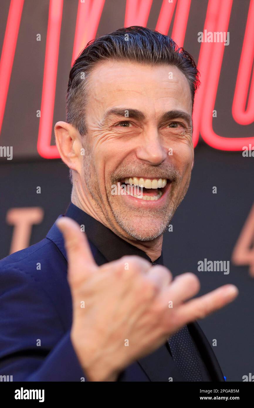 January 18, 2023, Los Angeles, California, USA: LOS ANGELES - MARCH 23, 2023: Daniel Bernhardt at the Premiere of Lionsgate's John Wick: Chapter 4 at the TCL Chinese Theatre IMAX. (Credit Image: © Nina Prommer/ZUMA Press Wire) EDITORIAL USAGE ONLY! Not for Commercial USAGE! Stock Photo
