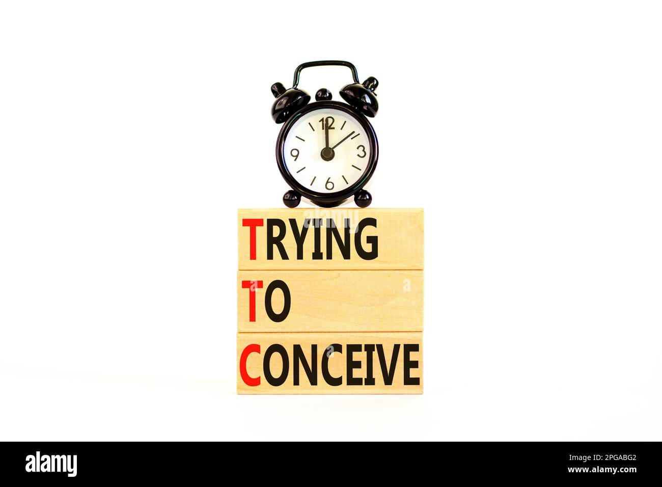 TTC trying to conceive symbol. Concept words TTC trying to conceive on ...