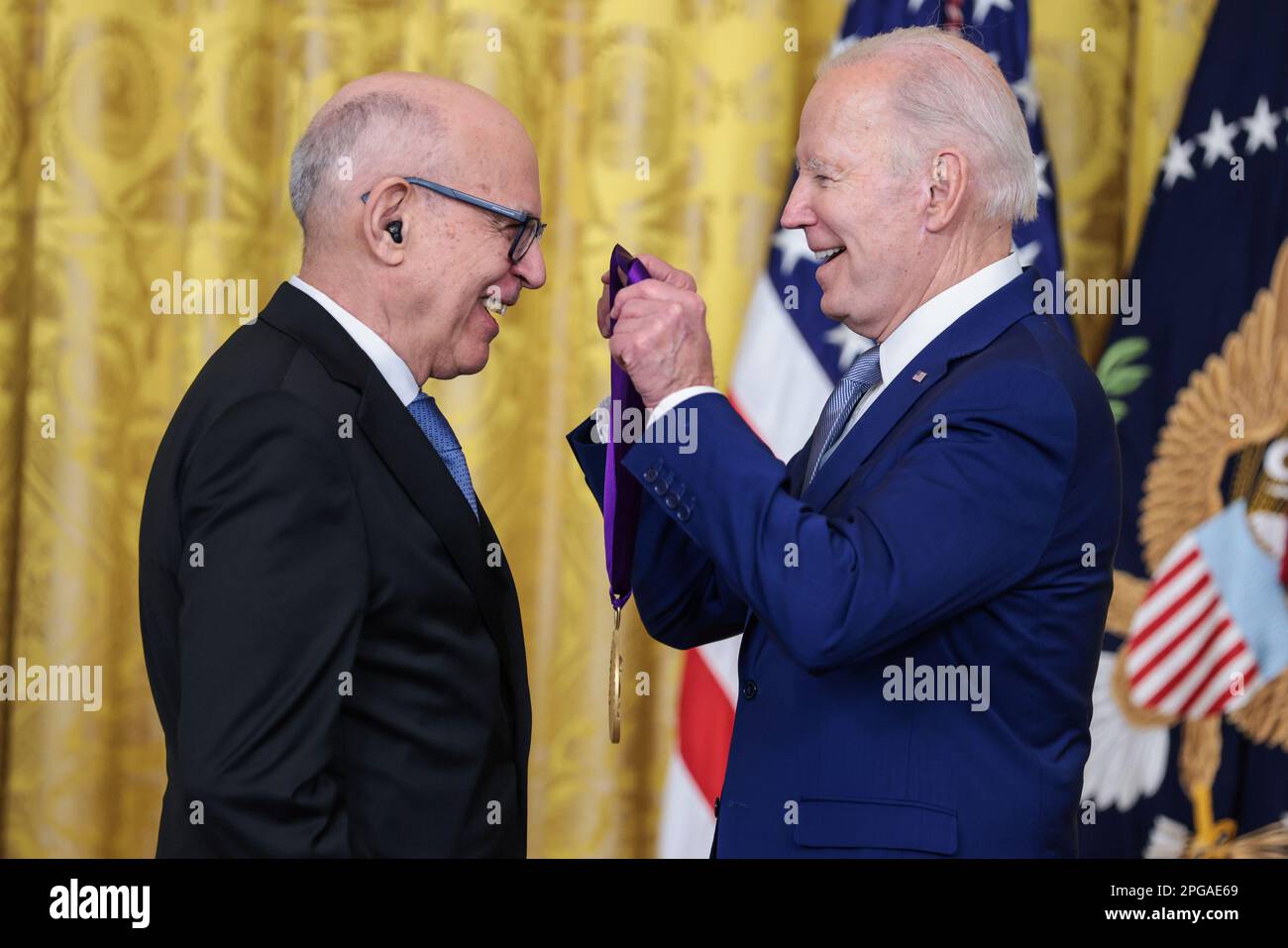 Washington, United States. 21st Mar, 2023. Fred Eychaner on stage with ...