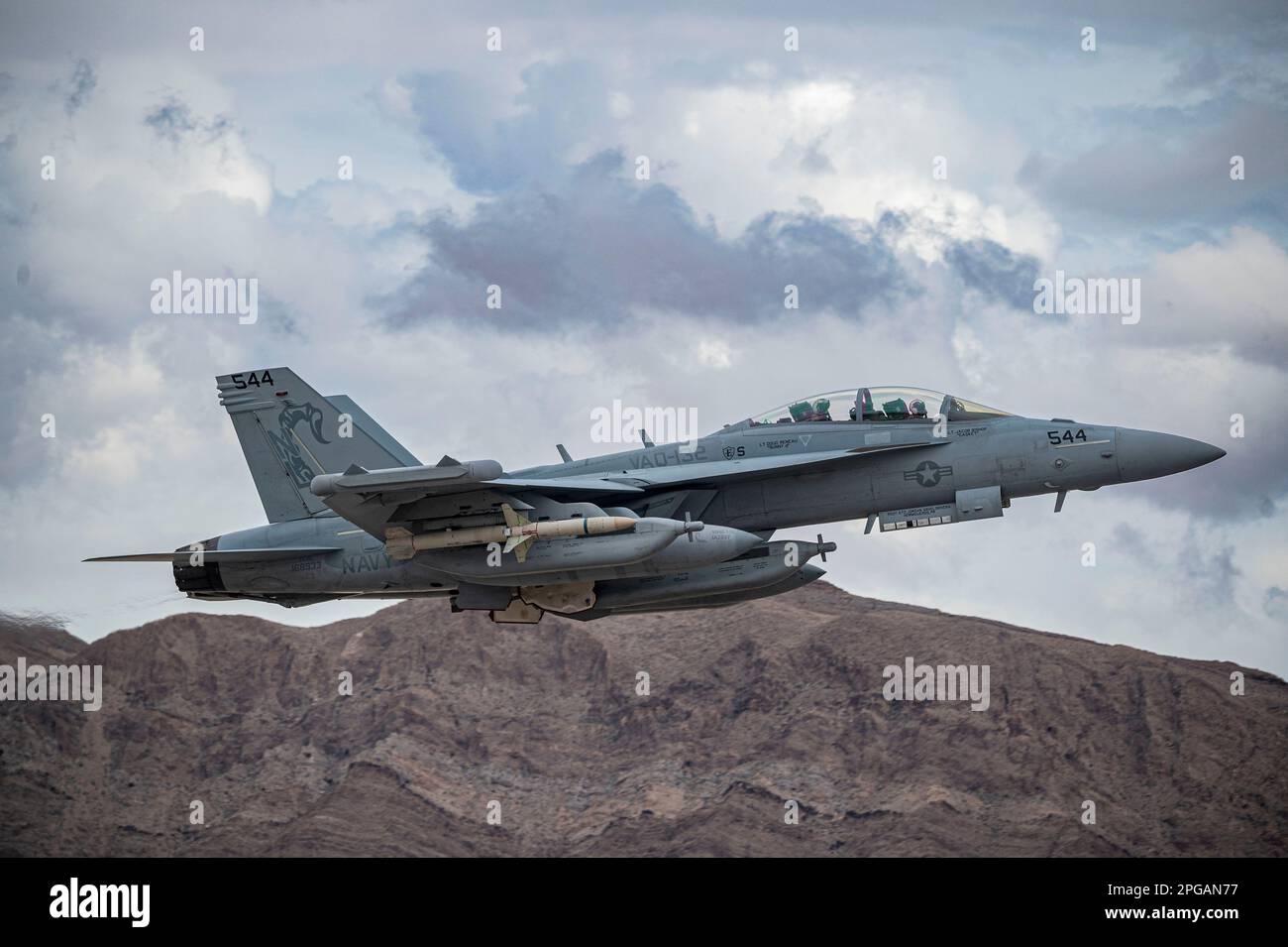 A U.S. Navy EA18G Growlers assigned to the Electronic Attack Squadron
