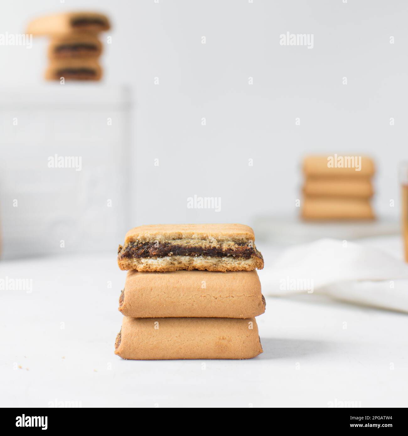 Date filled sugar cookies, homemade vanilla sugar cookies with a date