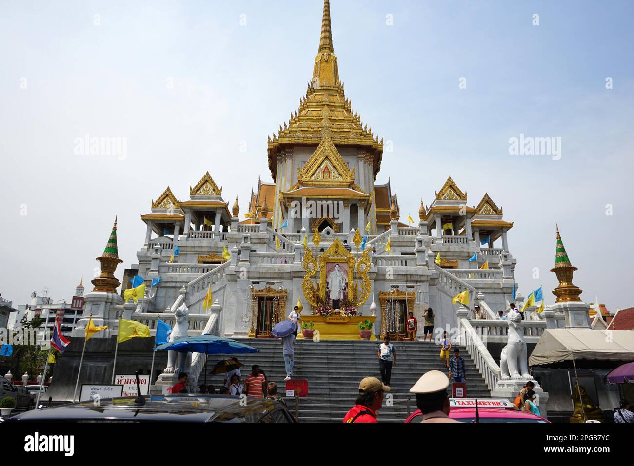 Wat Traimit, Wat Traimit Withayaram Worawihan, Temple of the Golden Buddha, Samphanthawong District, Chinatown, Chinese Quarter, Bangkok, Thailand Stock Photo