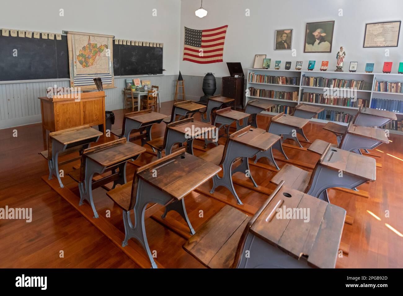 Beckley, West Virginia, Historic buildings are on display in the Coal Camp at the Beckley