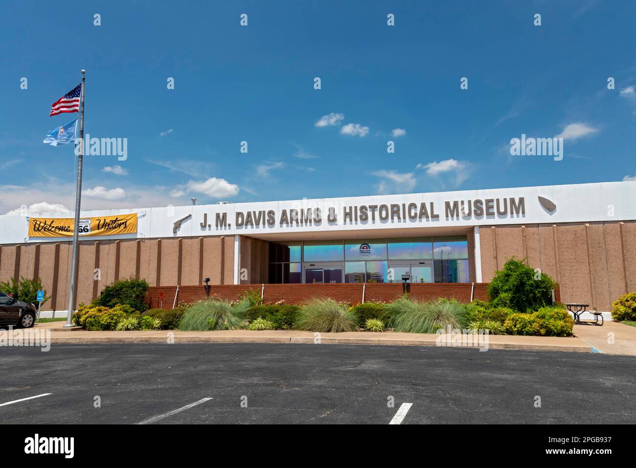 Claremore, Oklahoma, The Davis Arms & Historical Museum, which displays what it calls the worlds largest private firearms collection. The weapons Stock Photo