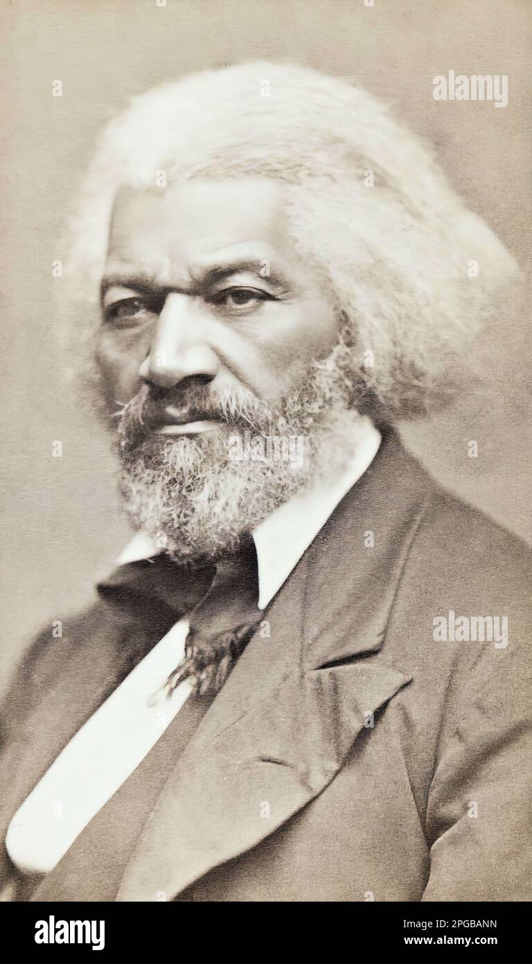 Frederick Douglass portrait Stock Photo
