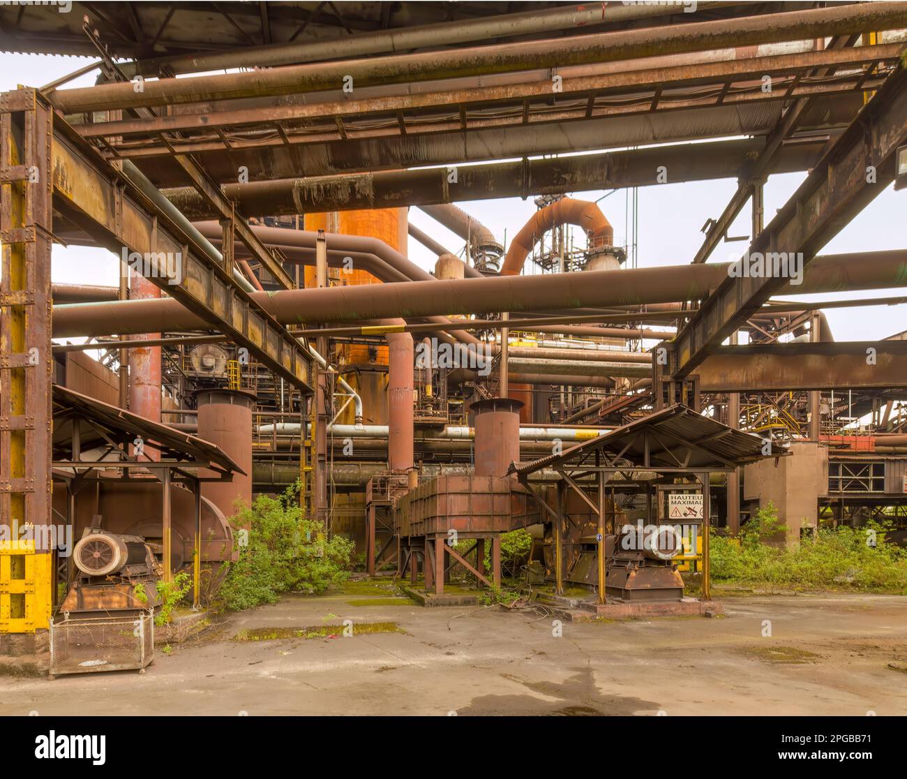 Exterior view, Haut Fourneau B, Liege, Belgium Stock Photo Alamy