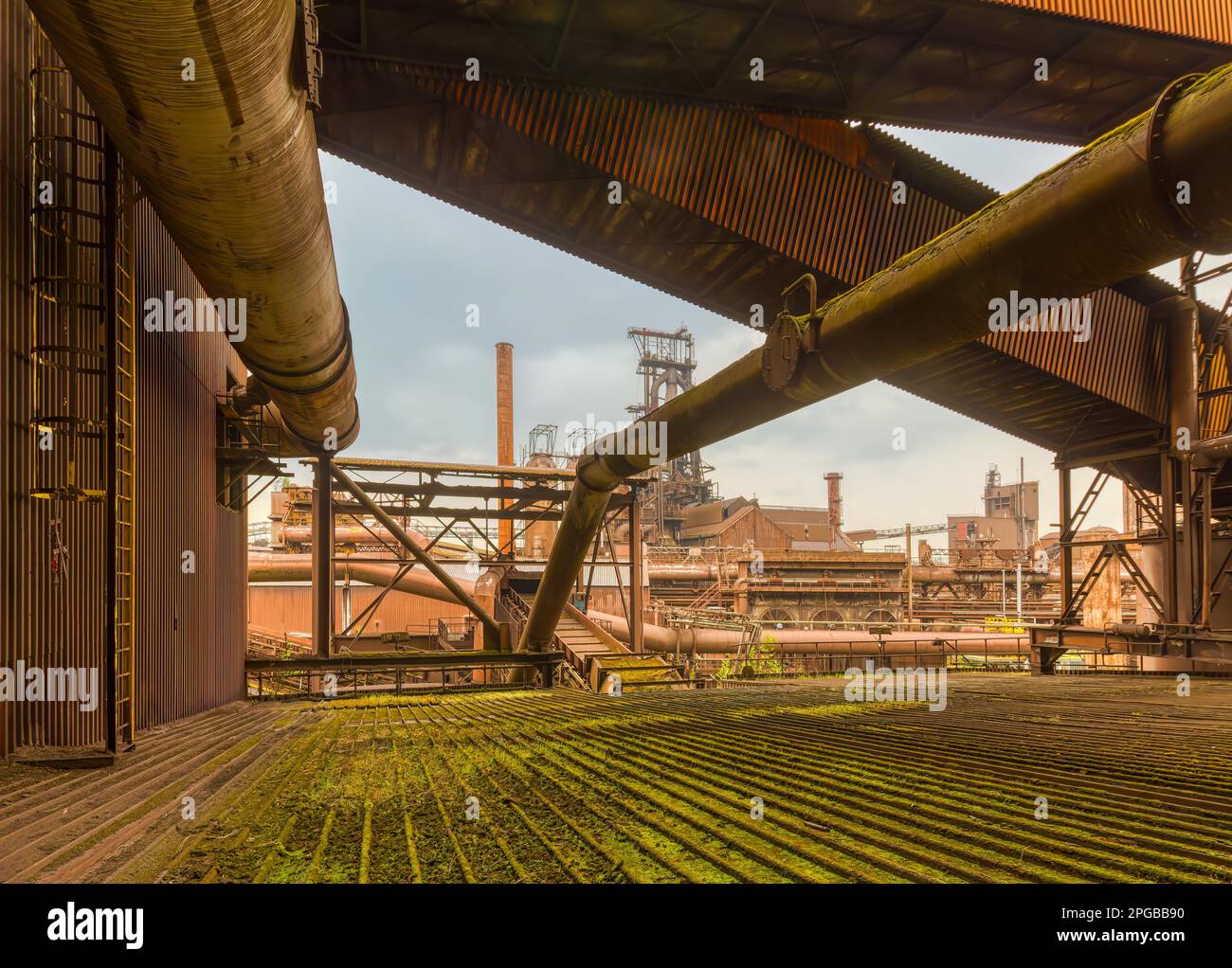 View Of Blast Furnace, Haut Fourneau B, Liege, Belgium Stock Photo - Alamy