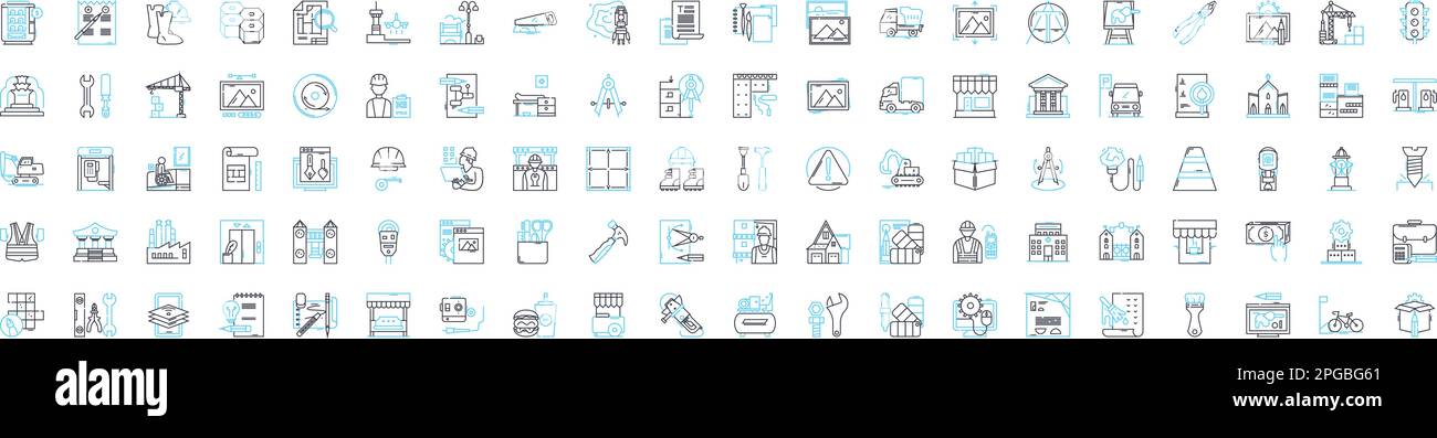 Building architecture vector line icons set. Architecture, Building ...