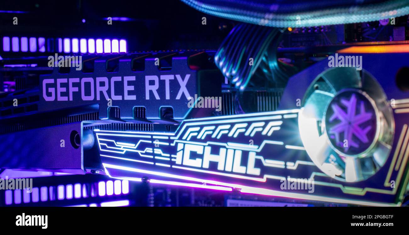 Nova Bana, Slovakia March, 18, 2023 NVidia GeForce RTX 3080