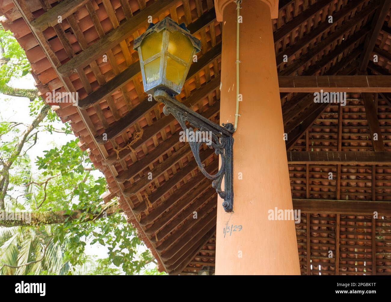 Ancient Lamp Built In Dutch Fort Galle Sri Lanka With Well Maintained