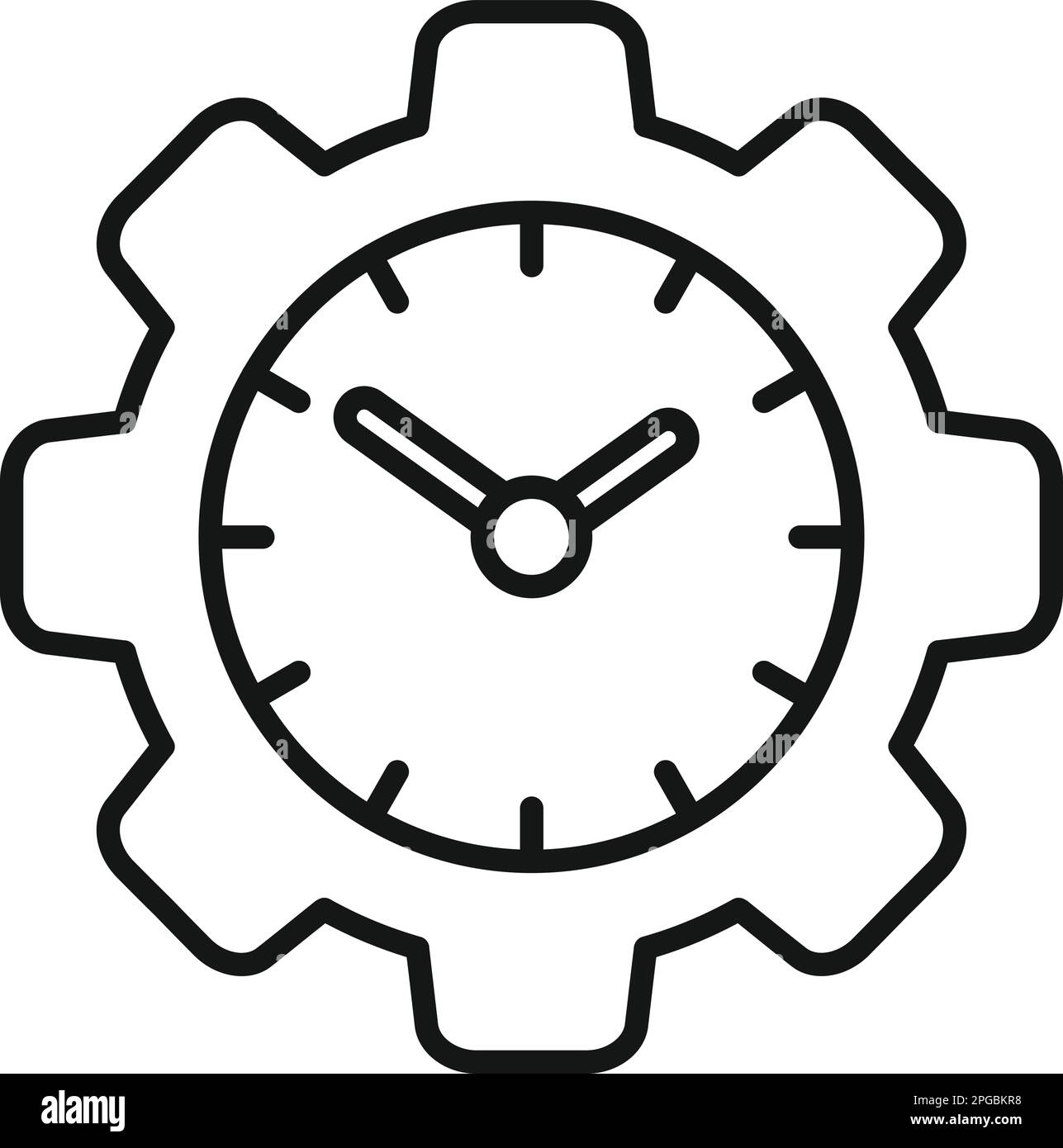Young courier clock Stock Vector Images - Alamy