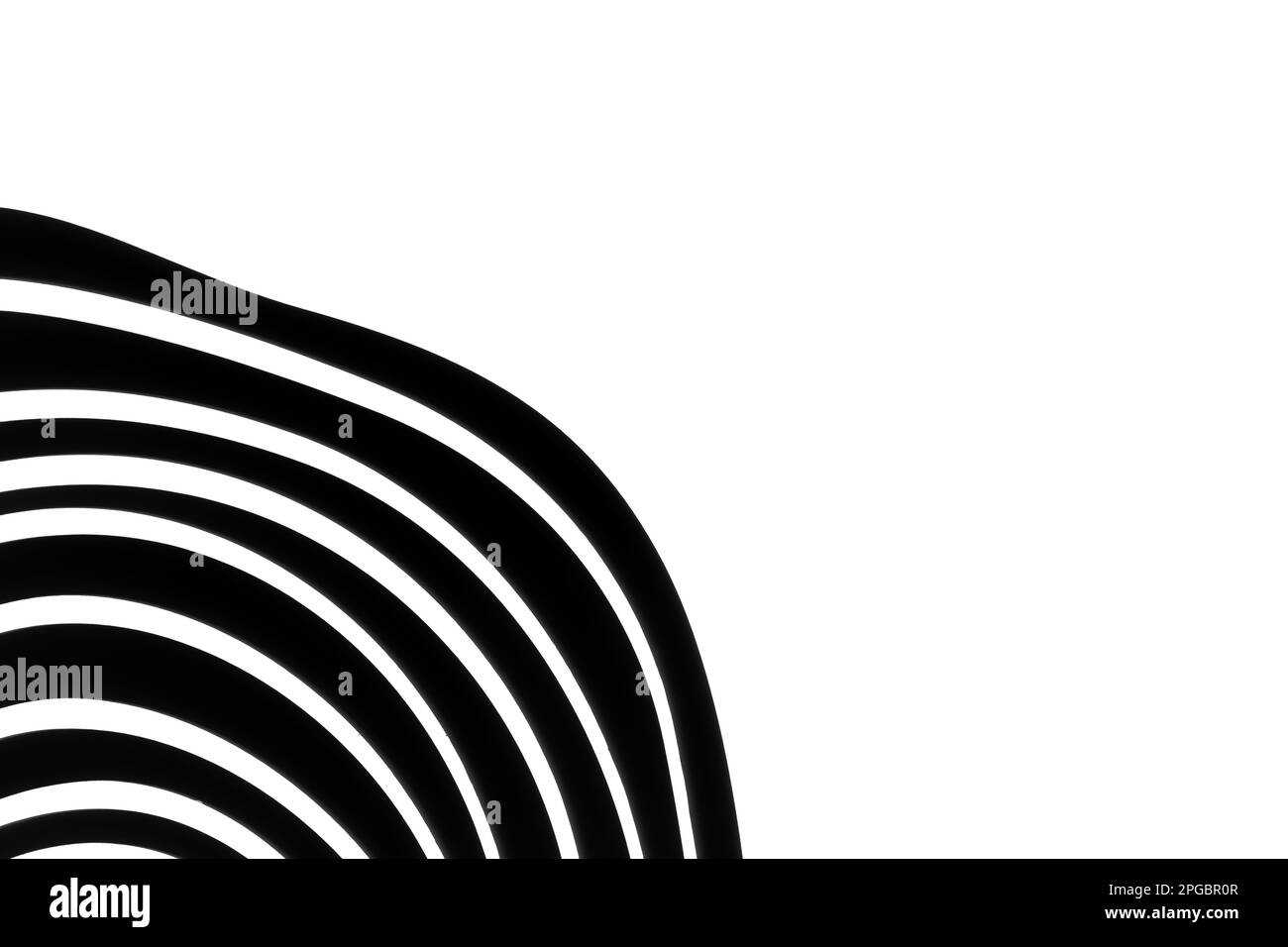 abstract black wave lines on white background Stock Photo - Alamy