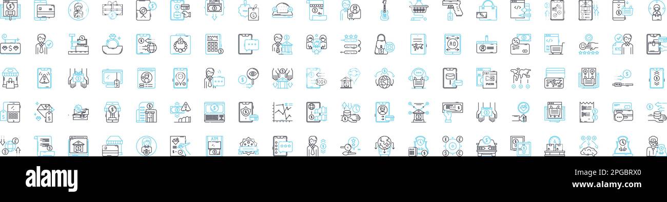 Sales promotion vector line icons set. Discounts, Deals, Offers ...