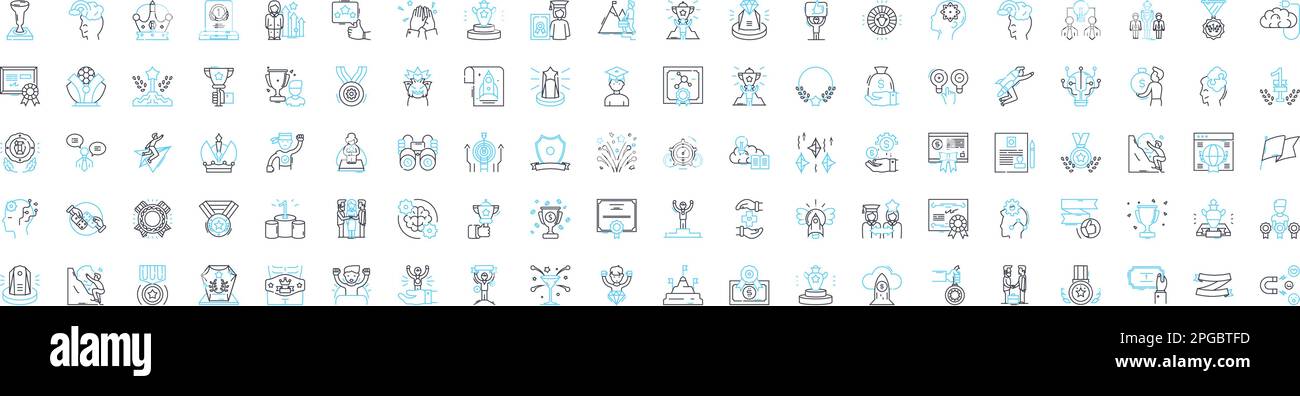 Development process vector line icons set. Process, Development ...
