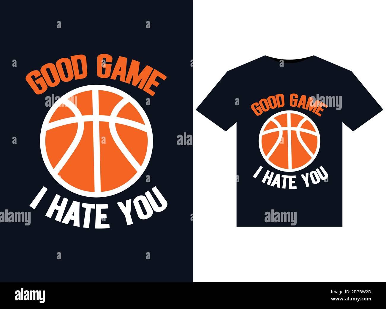 Good game I hate you illustrations for print-ready T-Shirts design Stock Vector