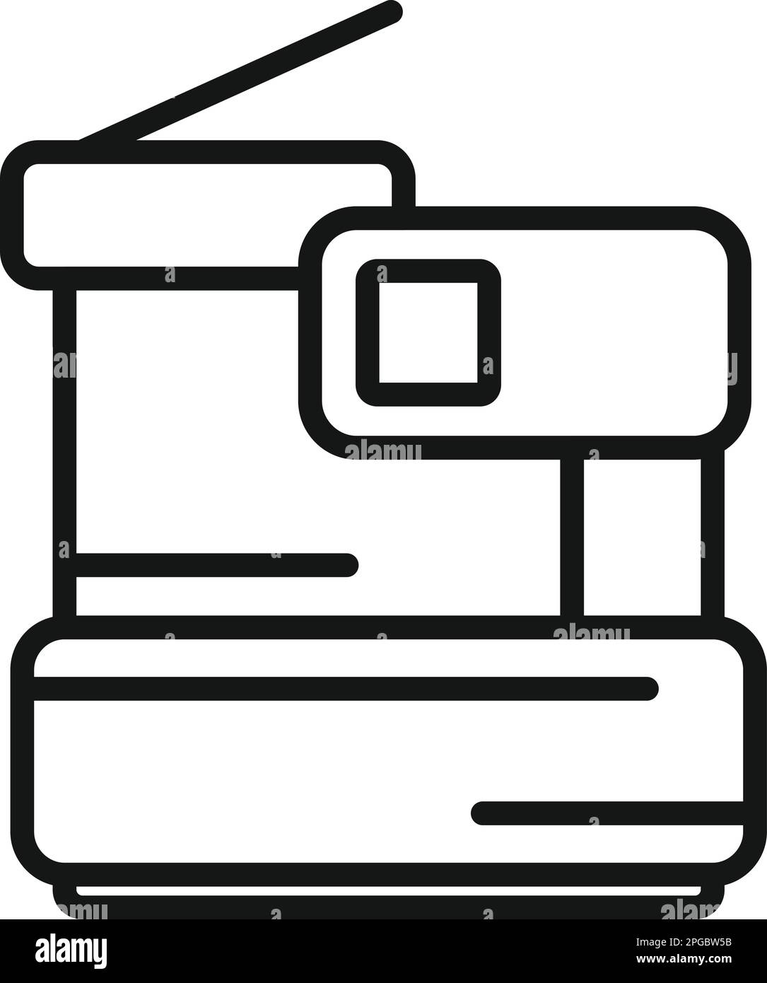 Plotter machine icon outline hi-res stock photography and images - Alamy