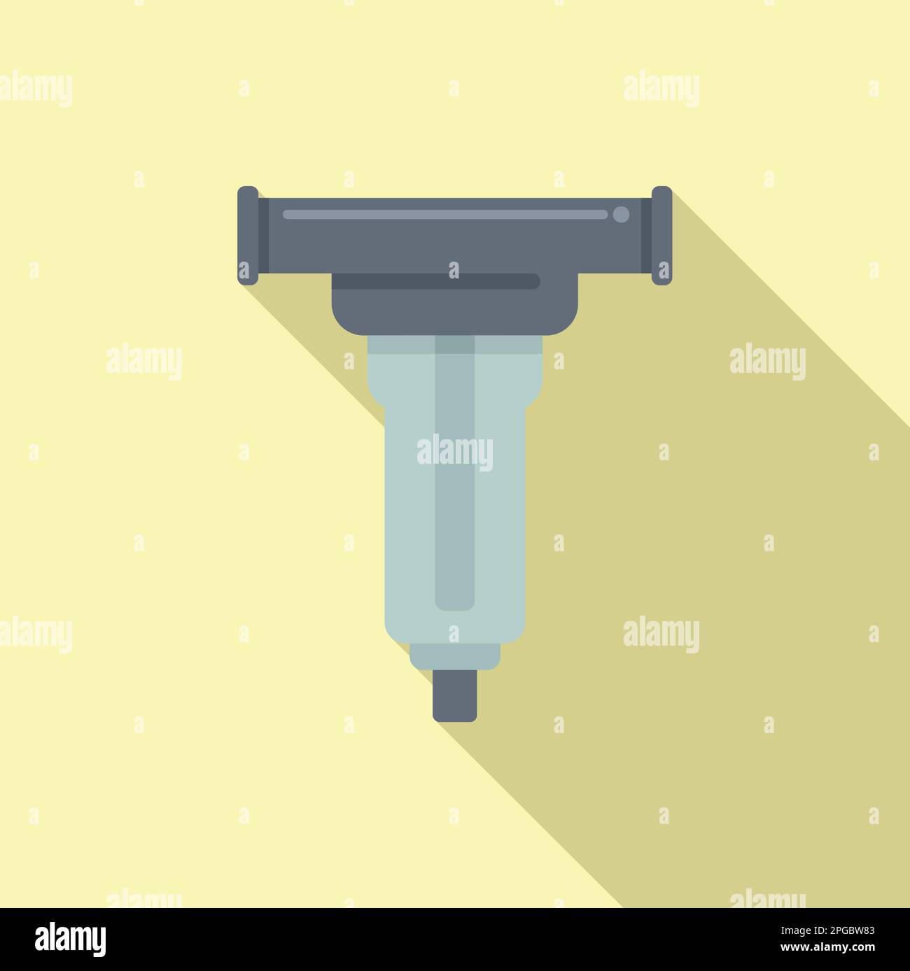 Home water filter icon flat vector. Purification tank. Liquid system ...