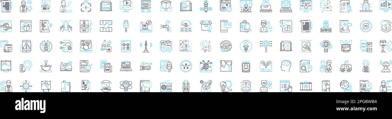 Meetups and events vector line icons set. Meetups, Events, Gatherings ...