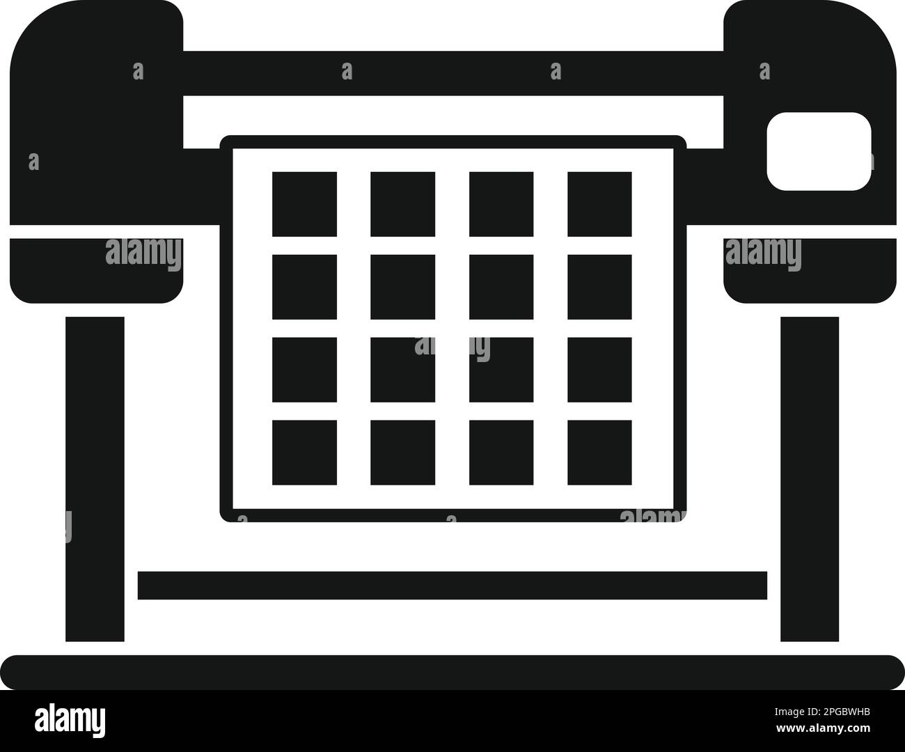 Cmyk plotter icon simple vector. Digital print. Color industry Stock ...