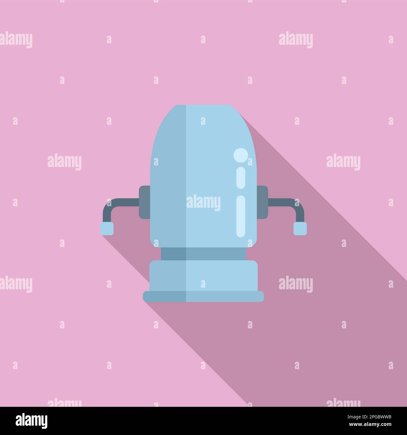 Filter box icon flat vector. Water treatment. System tank Stock Vector ...
