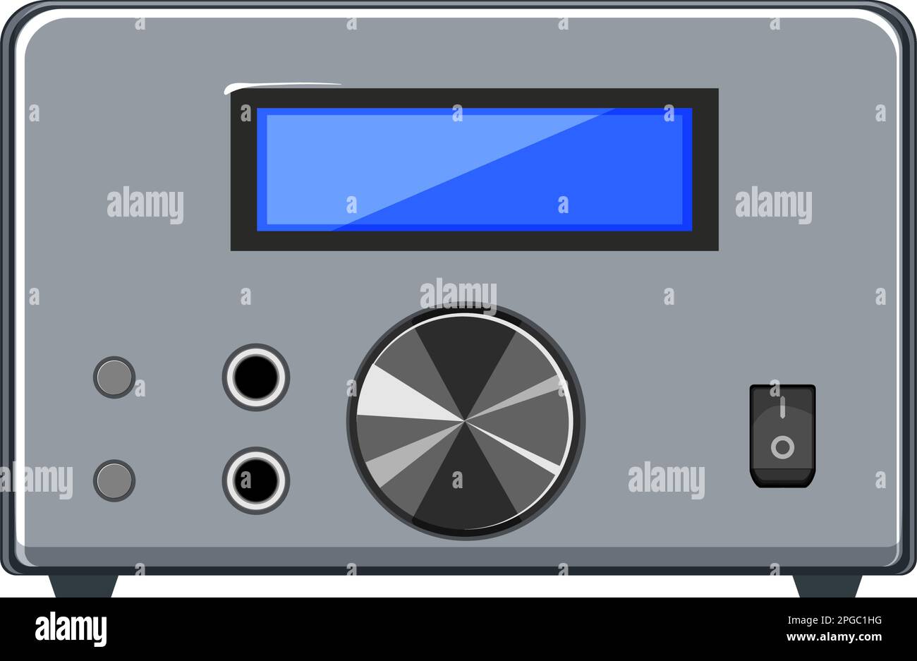 technology digital amplifier cartoon vector illustration Stock Vector