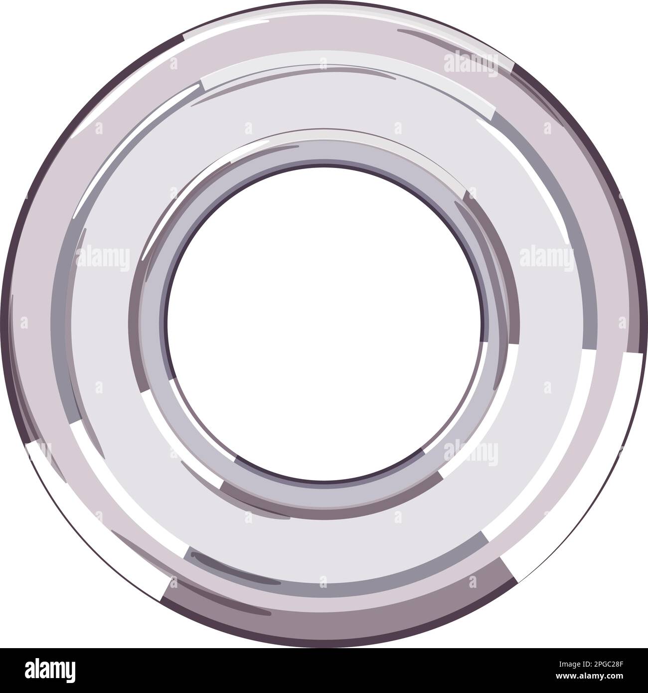 design grommet ring cartoon vector illustration Stock Vector Image