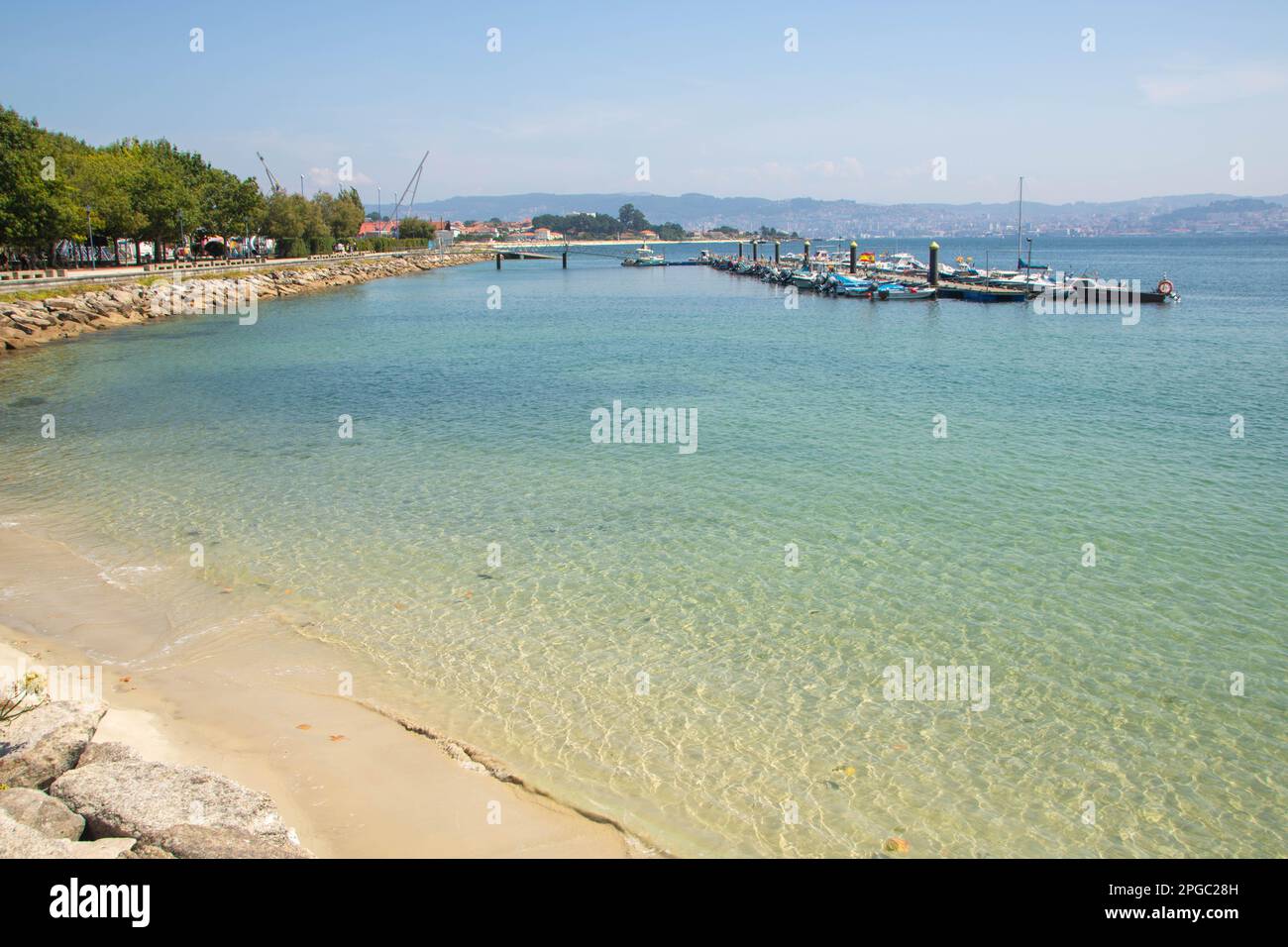 At Cangas, Spain, On 08-27-22, landscape of sea and coastline Stock Photo