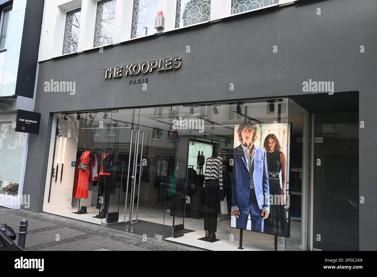 Cologne, Germany. 19th Mar, 2023. Logo, lettering on a branch of the French fashion brand The Kooples Credit: Horst Galuschka/dpa/Alamy Live News Stock Photo