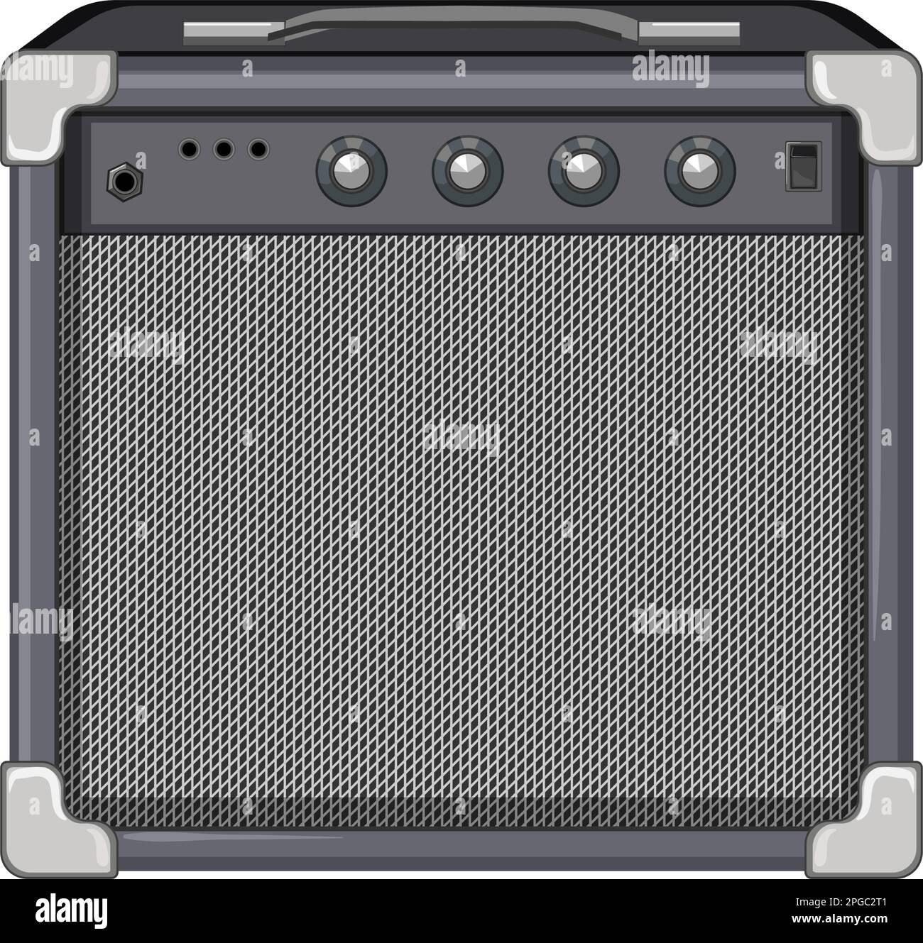 amp guitar amplifier cartoon vector illustration Stock Vector Image