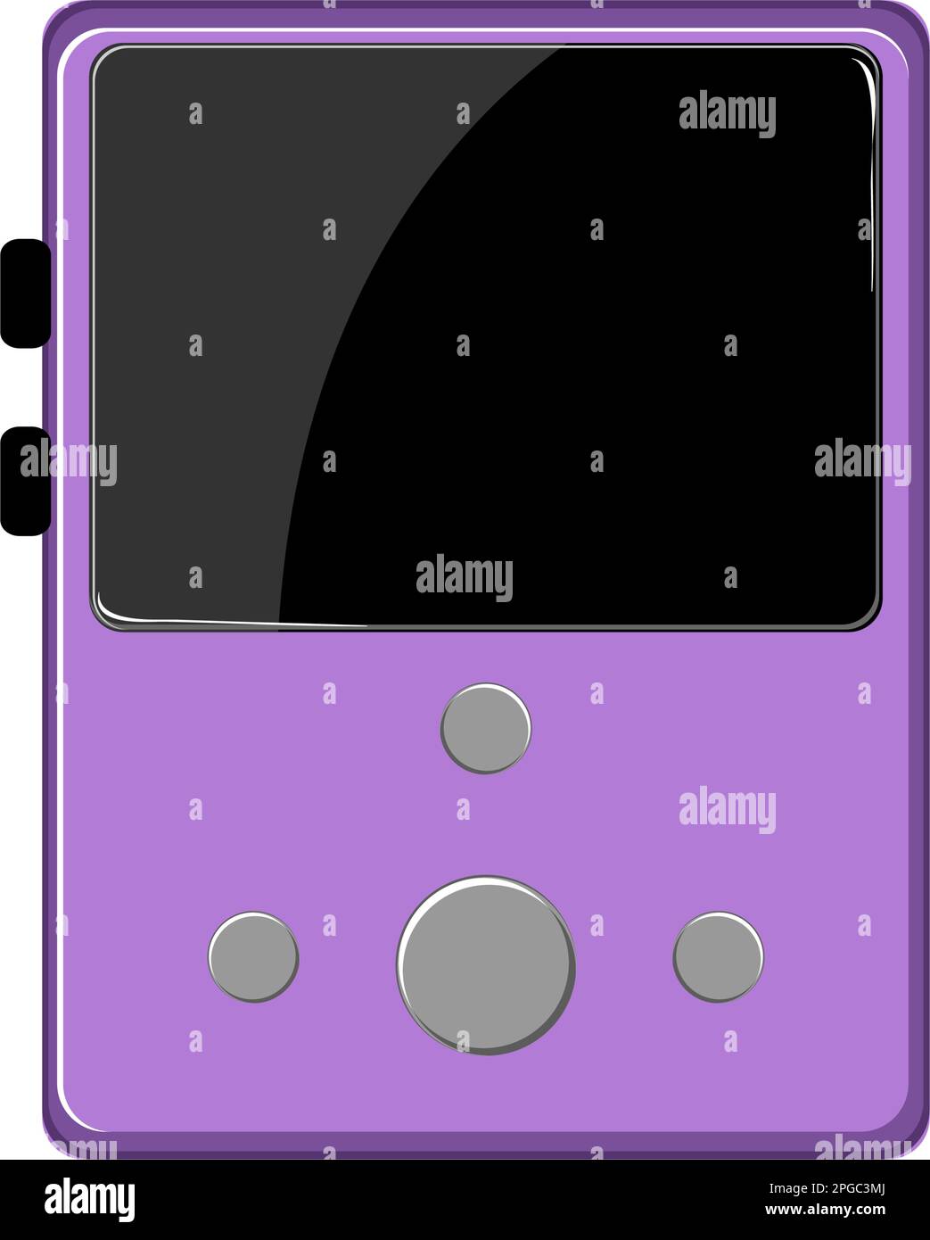 device hifi mp3 player cartoon vector illustration Stock Vector Image