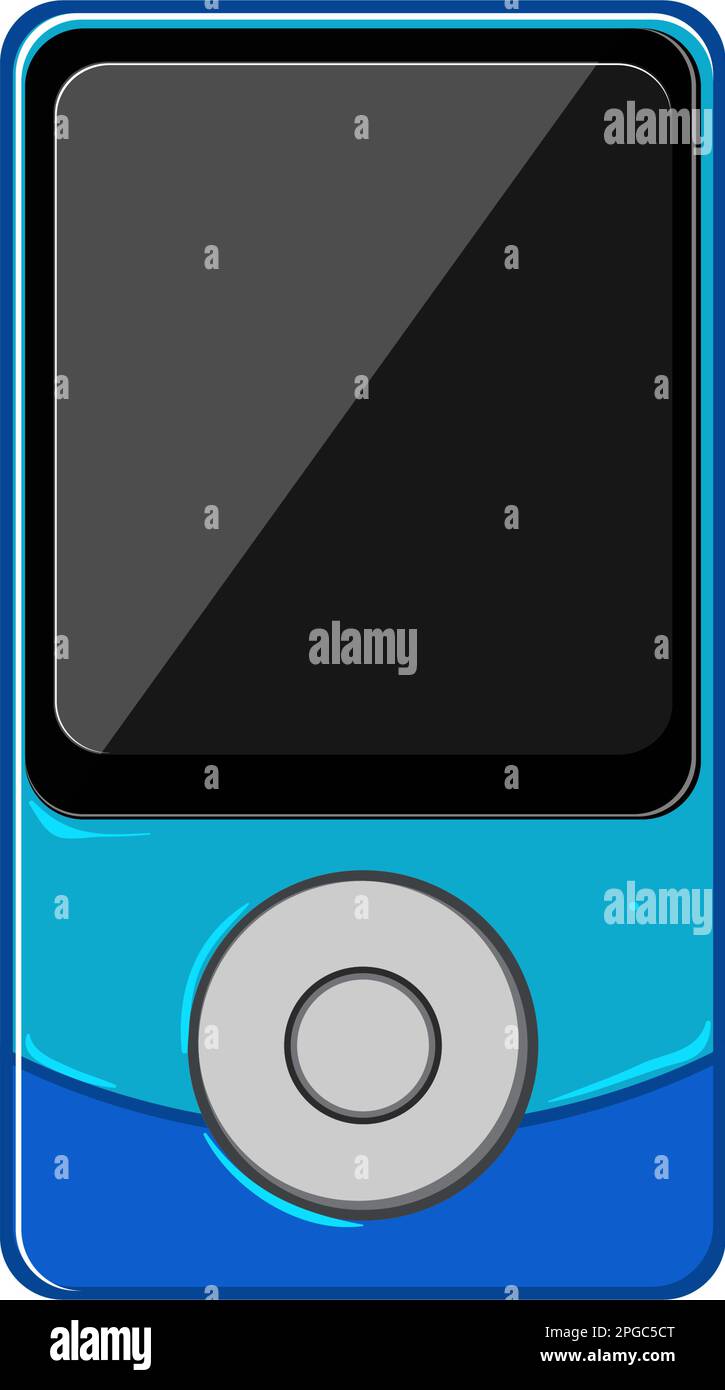 stereo mp3 player cartoon vector illustration Stock Vector Image & Art