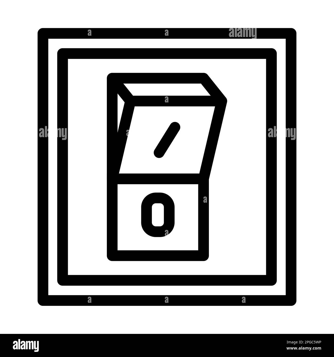Switcher Vector Thick Line Icon For Personal And Commercial Use. Stock Photo