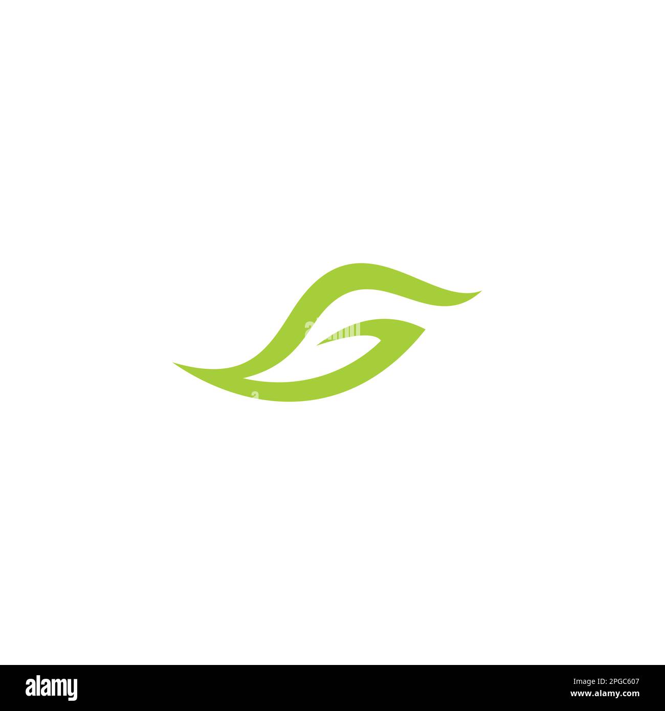 G Leaf Logo vector Illustration. Nature Icon Stock Vector Image & Art ...