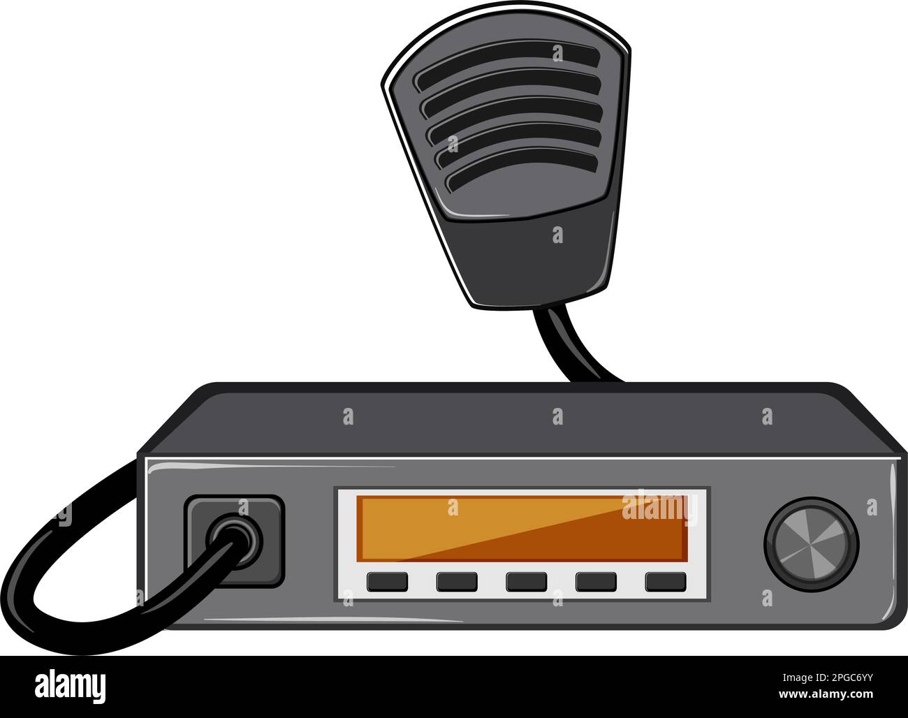 antenna radio transceiver cartoon vector illustration Stock Vector