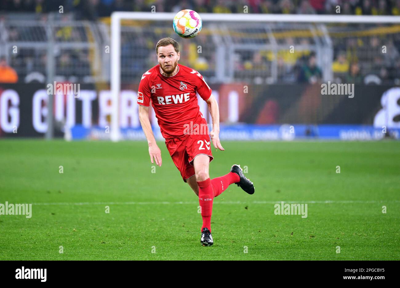 Bundesliga, Signal Iduna Park Dortmund: Borussia Dortmund vs 1. FC Köln; Benno Schmitz (KOE) Stock Photo