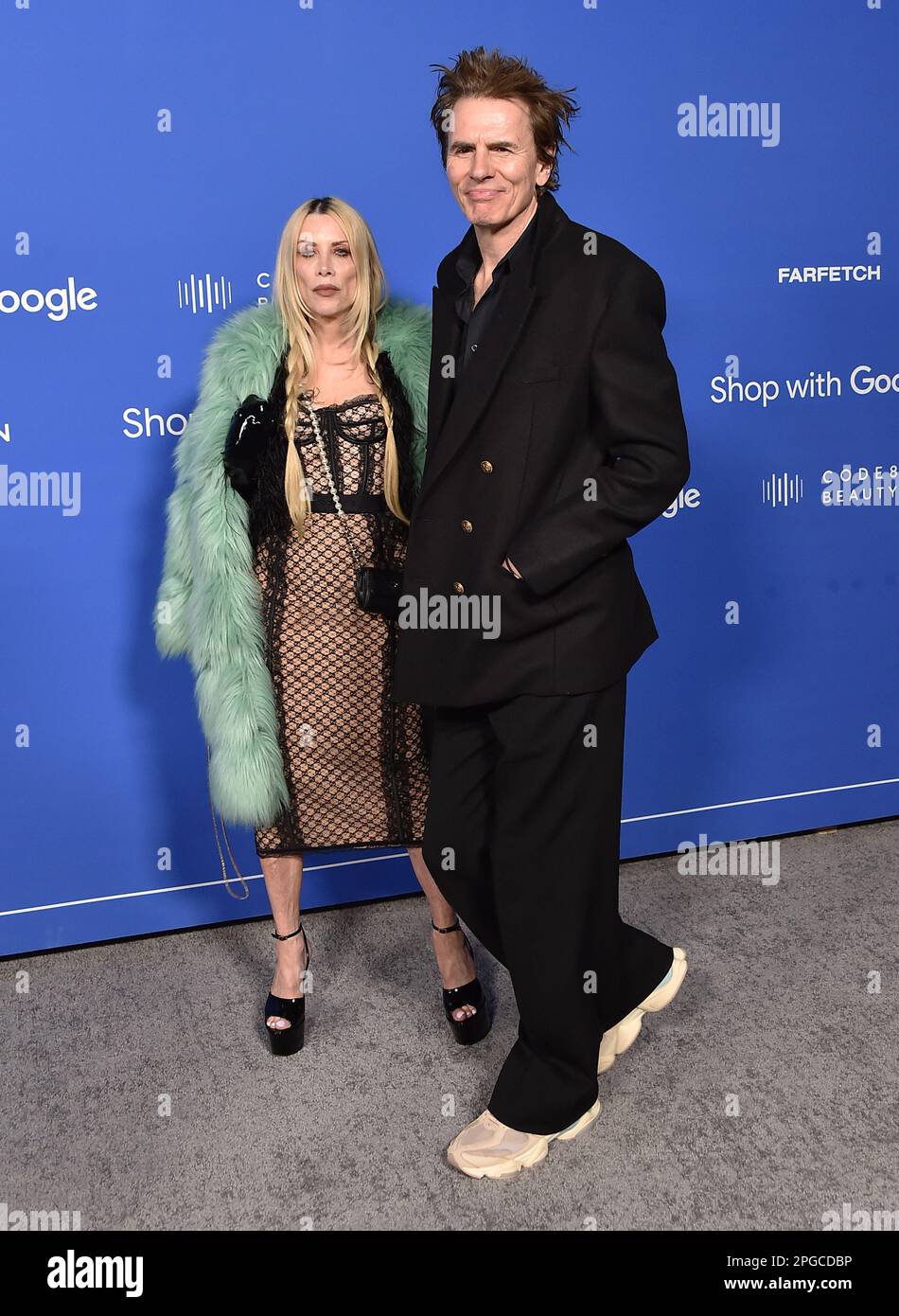 Hollywood, CA.21/03/2023, Gela Nash-Taylor and John Taylor arriving at the Fashion Trust US Awards held at Goya Studios on March 21, 2023 in Hollywood, CA. © Lisa OConnor/AFF-USA.com Stock Photo