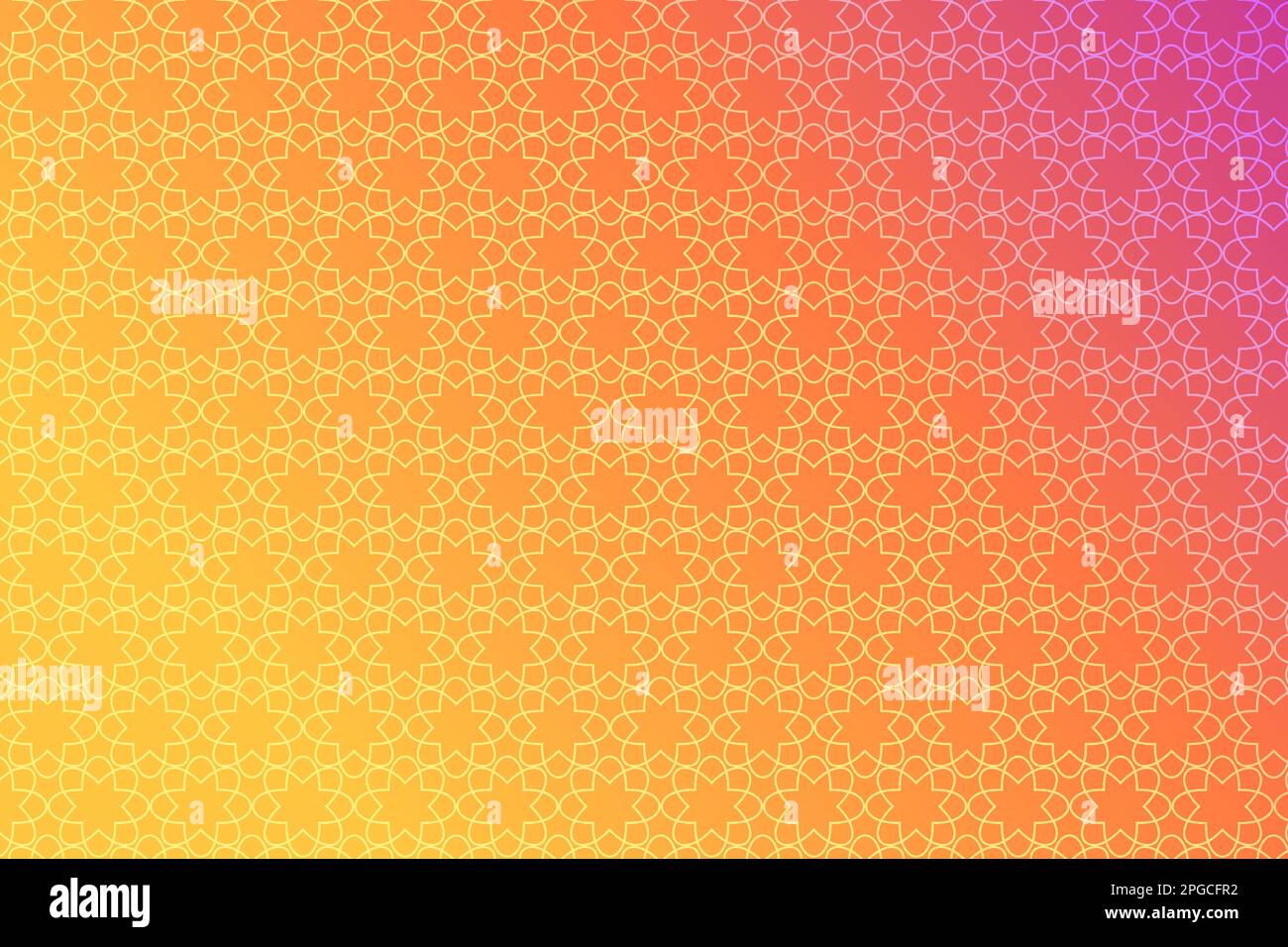 Pattern with geometric elements in yellow-pink tones. Abstract gradient background vector Stock Vector
