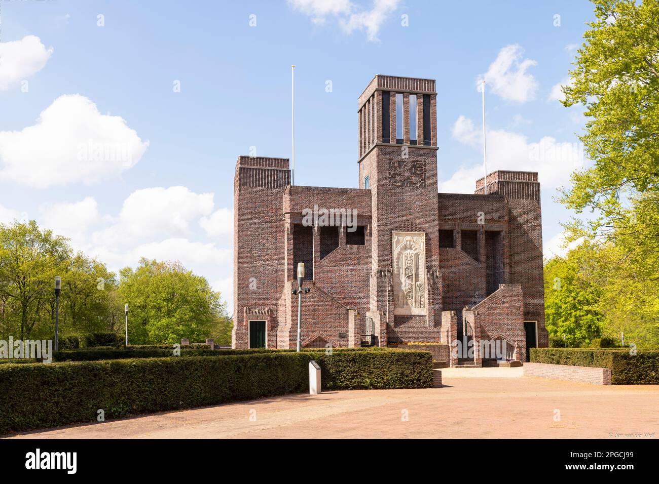 Belgian monument of the First World War, built by Belgian soldiers in gratitude; Amersfoort, Netherlands. Stock Photo