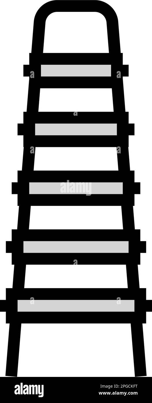 utility ladder garage tool color icon vector illustration Stock Vector ...