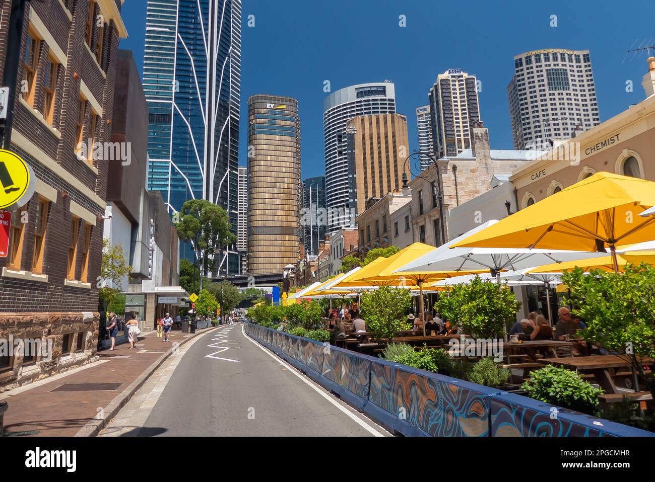 Sydney, Australia "The Rocks" district of bars and restaurants Stock