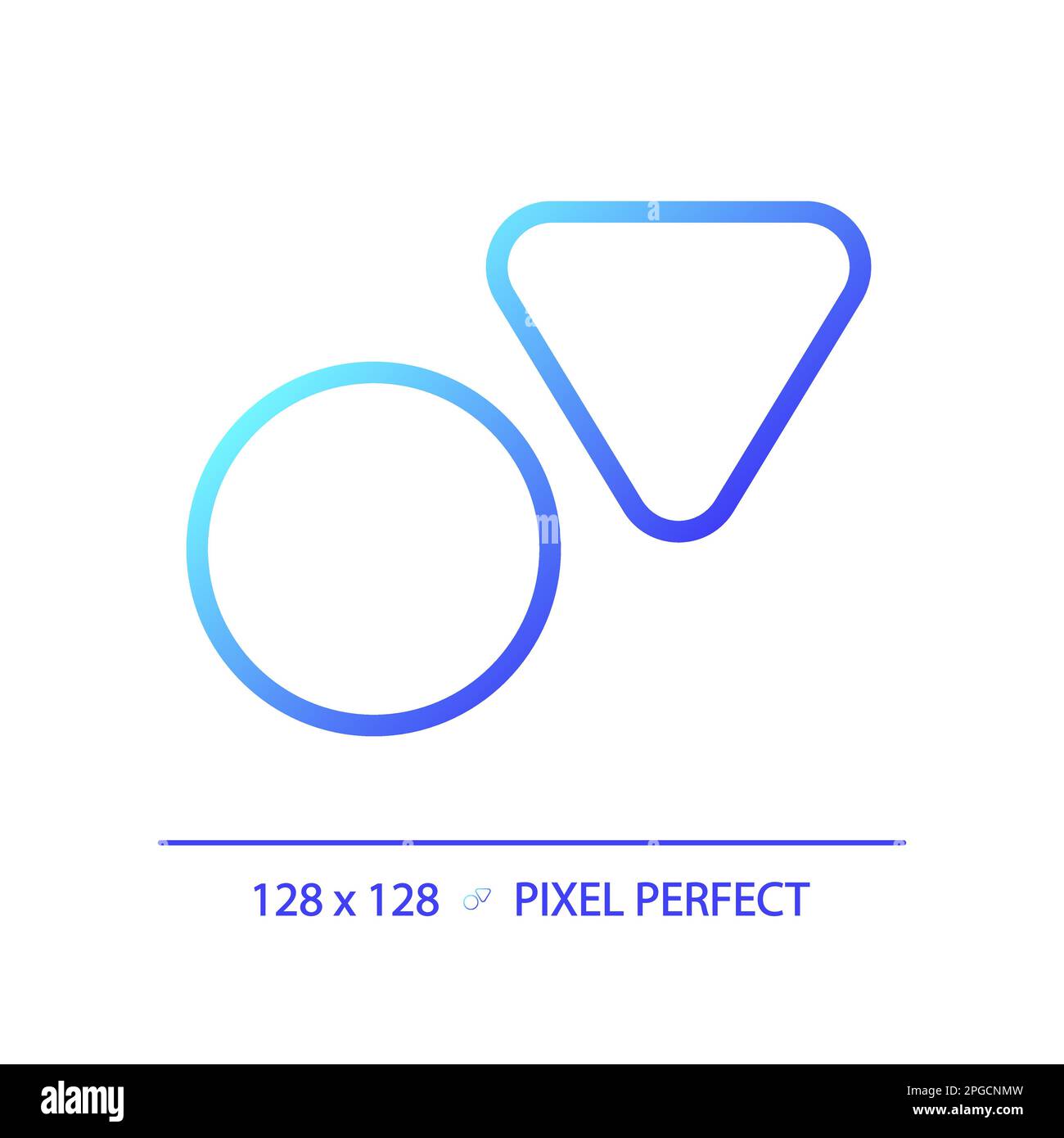 Public toilets pixel perfect gradient linear vector icon Stock Vector