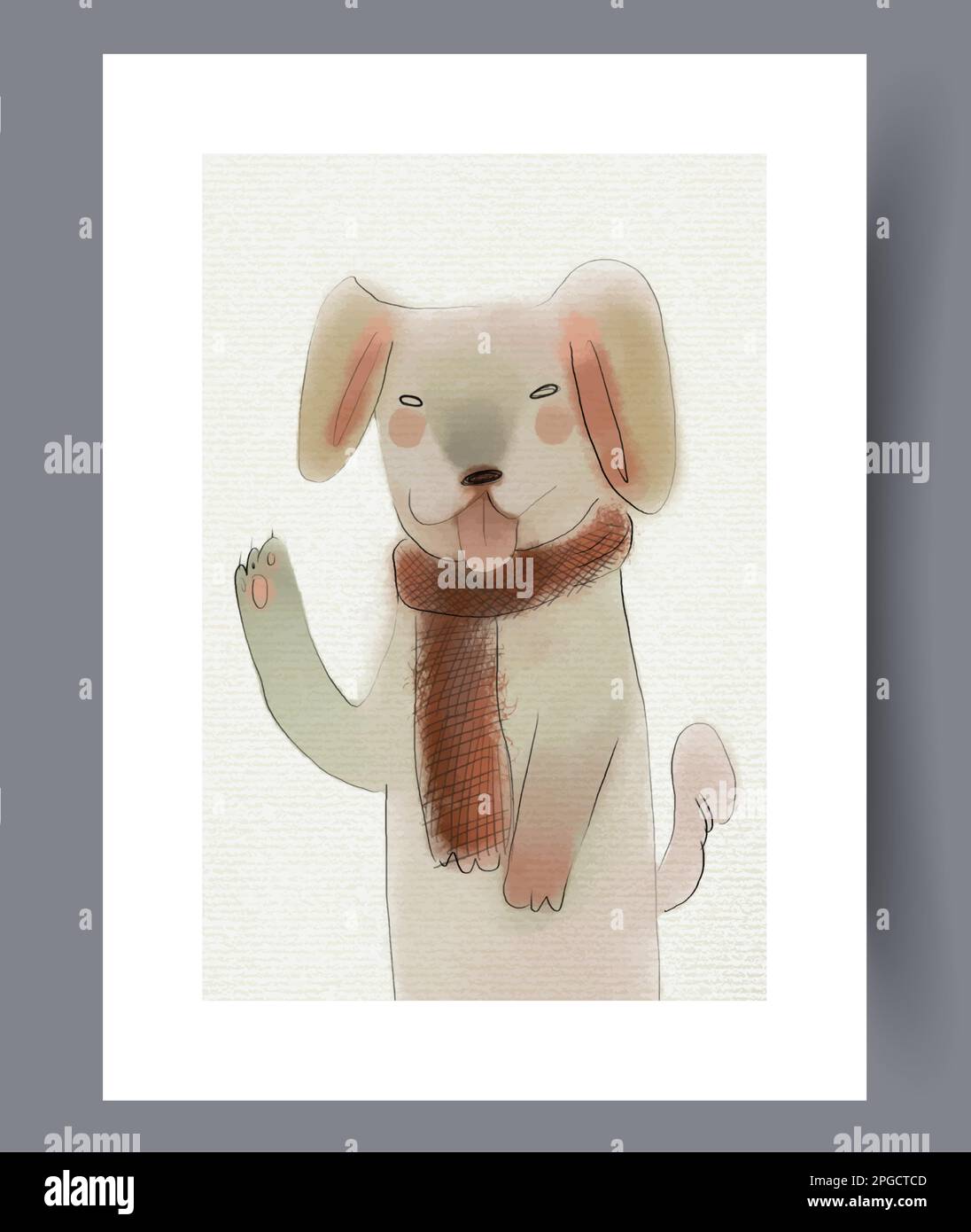 Printable puppy art hi-res stock photography and images - Alamy