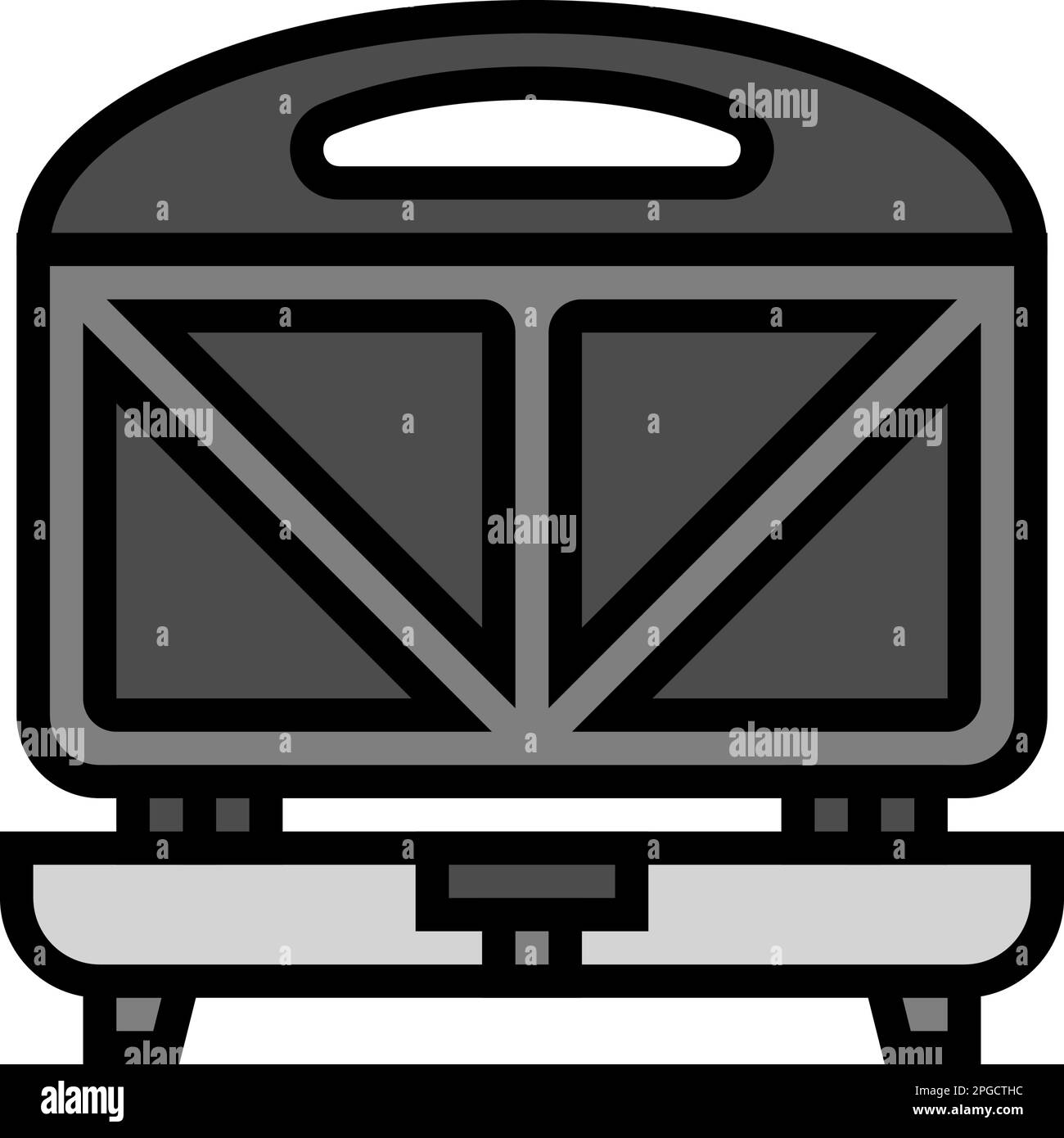 sandwich maker home accessory color icon vector illustration Stock