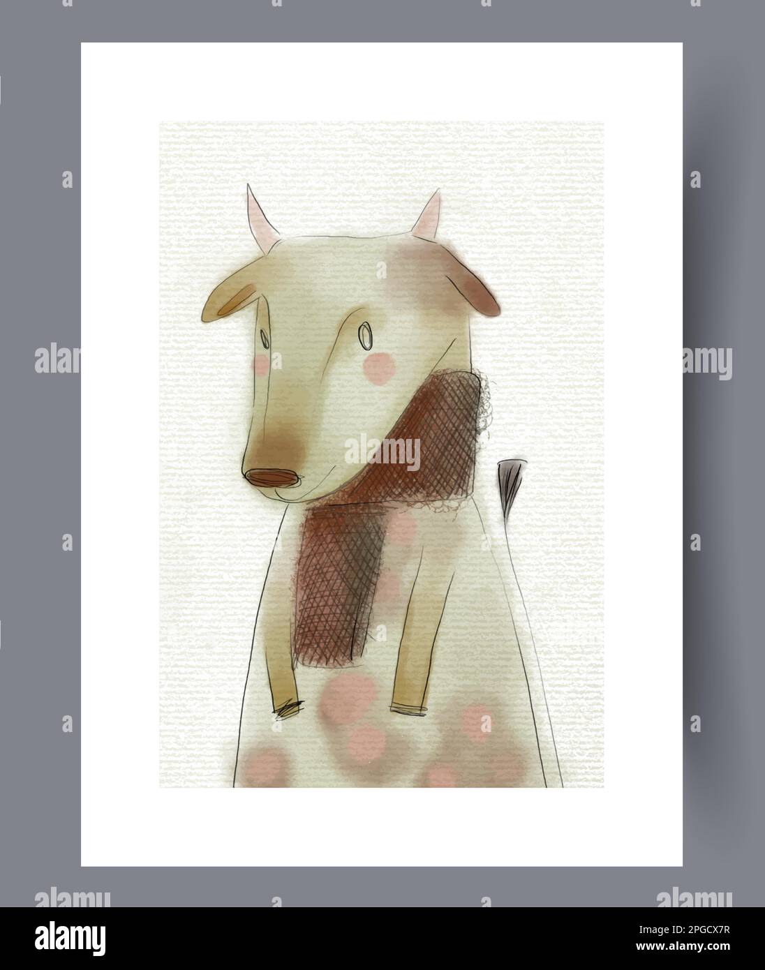 Artist painting sheep Stock Vector Images Alamy